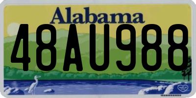 AL license plate 48AU988
