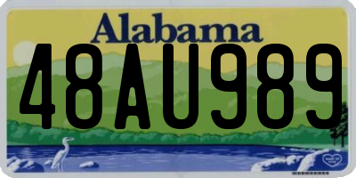 AL license plate 48AU989