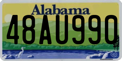 AL license plate 48AU990