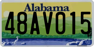 AL license plate 48AV015