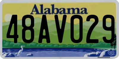 AL license plate 48AV029