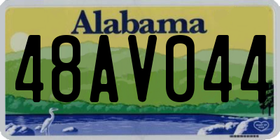AL license plate 48AV044