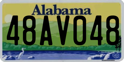 AL license plate 48AV048
