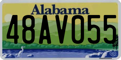 AL license plate 48AV055