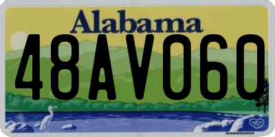 AL license plate 48AV060