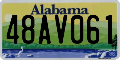 AL license plate 48AV061