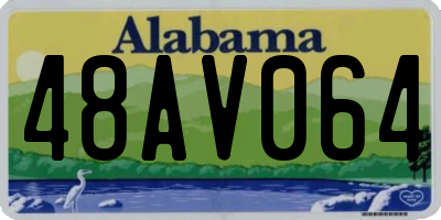 AL license plate 48AV064