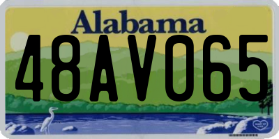 AL license plate 48AV065