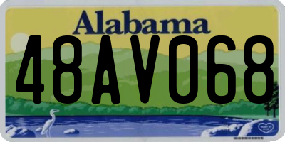 AL license plate 48AV068