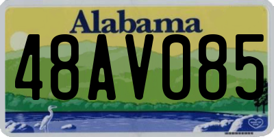 AL license plate 48AV085