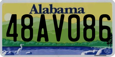 AL license plate 48AV086