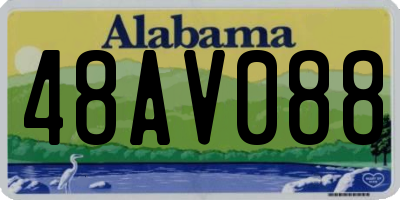 AL license plate 48AV088