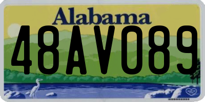 AL license plate 48AV089