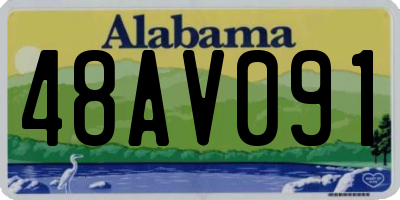 AL license plate 48AV091