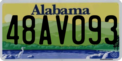 AL license plate 48AV093