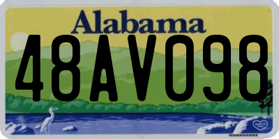 AL license plate 48AV098
