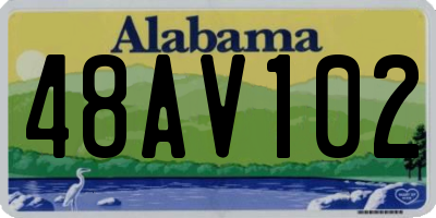 AL license plate 48AV102