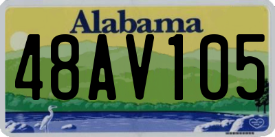 AL license plate 48AV105