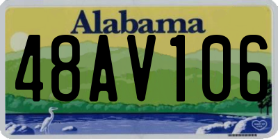 AL license plate 48AV106