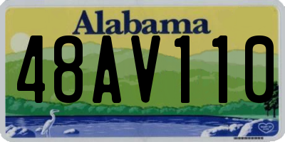 AL license plate 48AV110