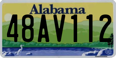 AL license plate 48AV112