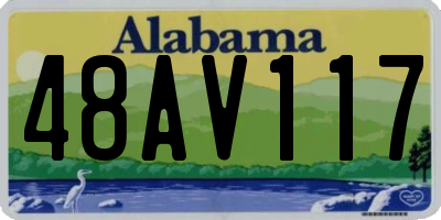 AL license plate 48AV117