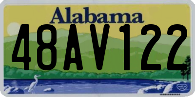 AL license plate 48AV122