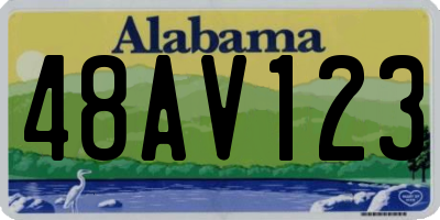 AL license plate 48AV123
