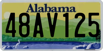 AL license plate 48AV125