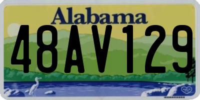 AL license plate 48AV129
