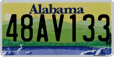 AL license plate 48AV133