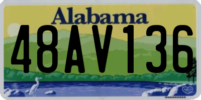 AL license plate 48AV136