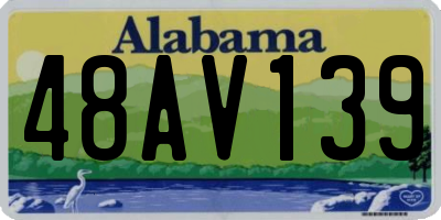 AL license plate 48AV139