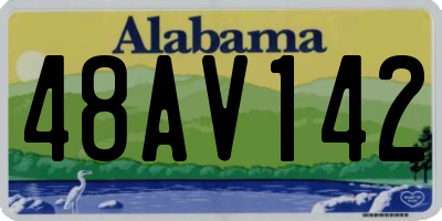 AL license plate 48AV142