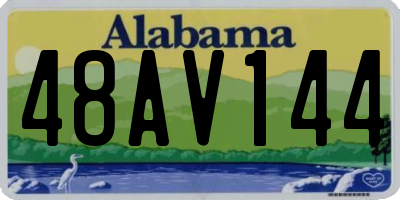 AL license plate 48AV144