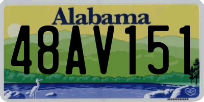 AL license plate 48AV151