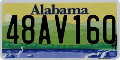 AL license plate 48AV160