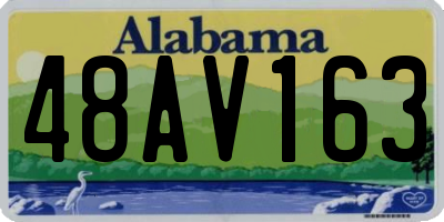 AL license plate 48AV163