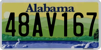 AL license plate 48AV167