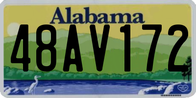 AL license plate 48AV172