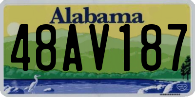 AL license plate 48AV187