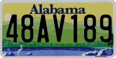 AL license plate 48AV189