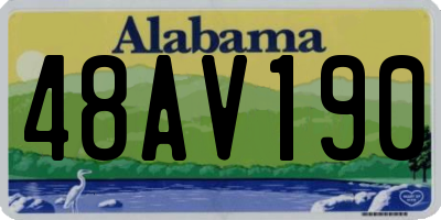 AL license plate 48AV190