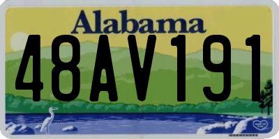 AL license plate 48AV191