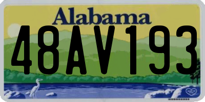 AL license plate 48AV193