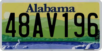 AL license plate 48AV196