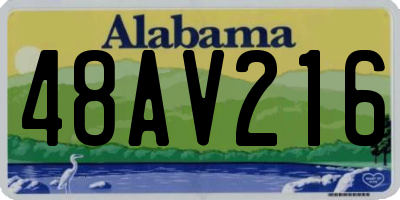 AL license plate 48AV216