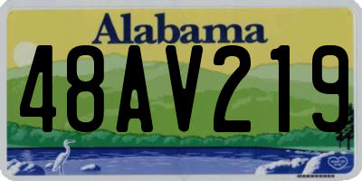 AL license plate 48AV219