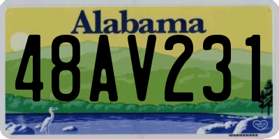 AL license plate 48AV231