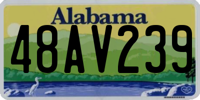 AL license plate 48AV239